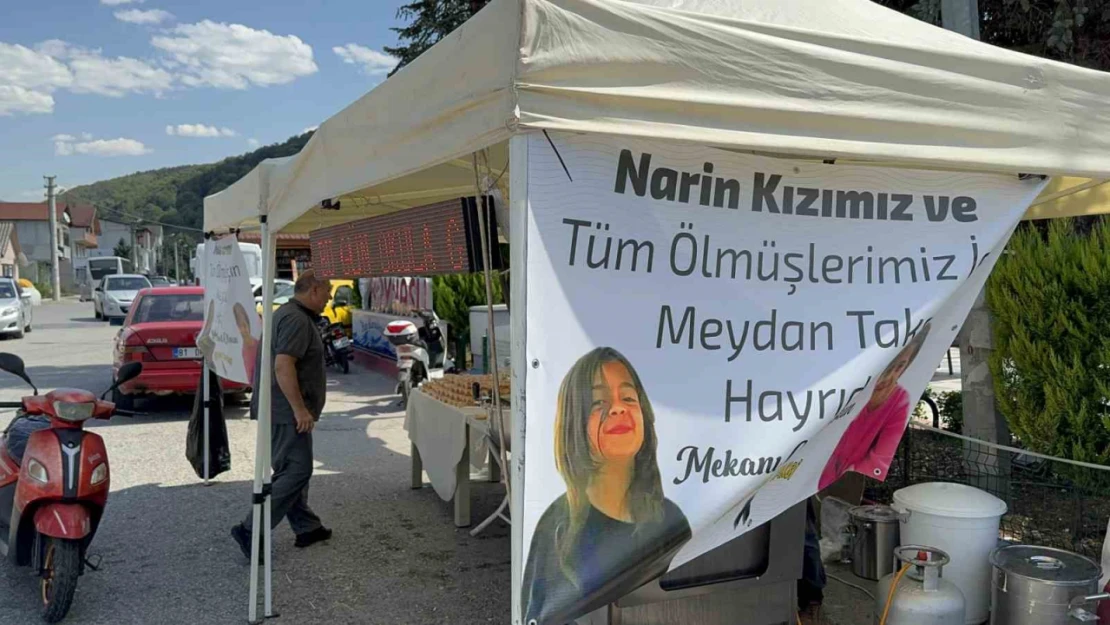 Narin Güran adına lokma dağıtıldı