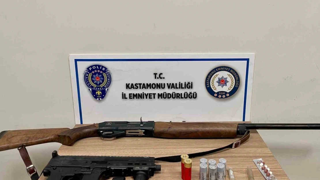 Polisin durdurduğu araçtan