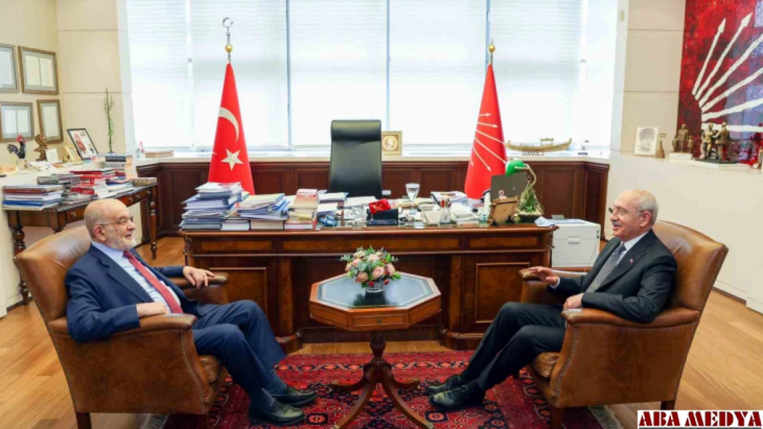 Saadet Partisi lideri Temel Karamollaoğlu'ndan CHP lideri Kılıçdaroğlu'na ziyaret