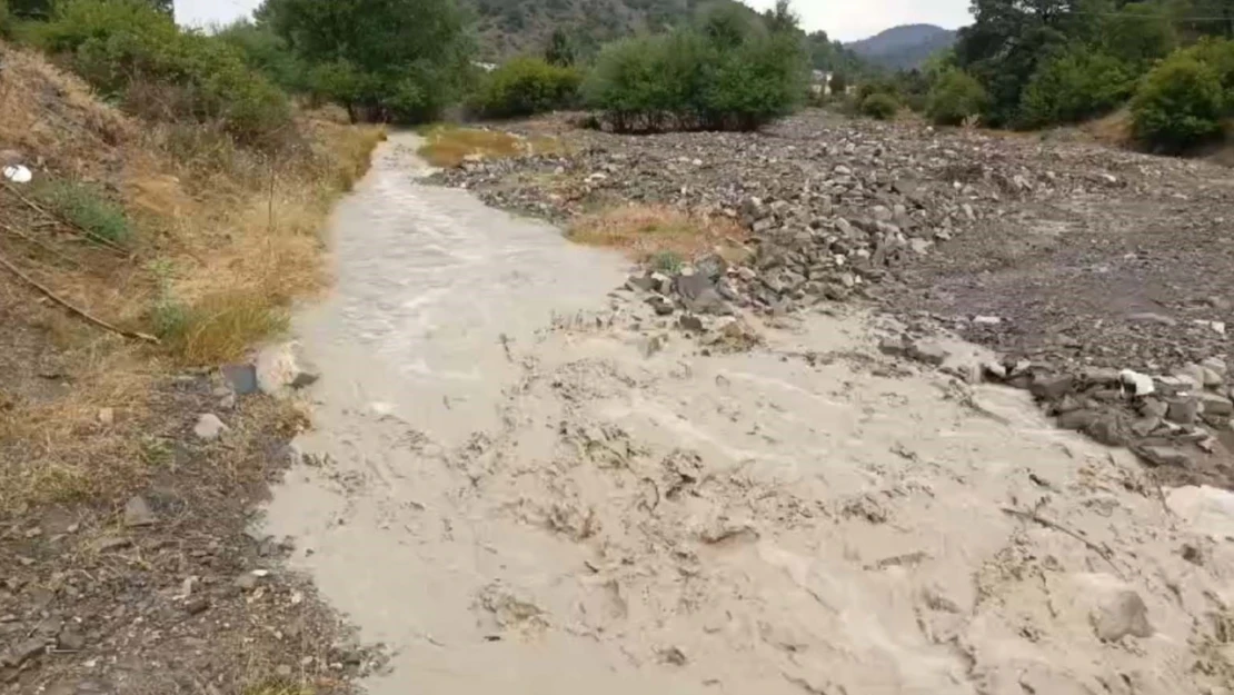 Sağanak dereleri taşırdı