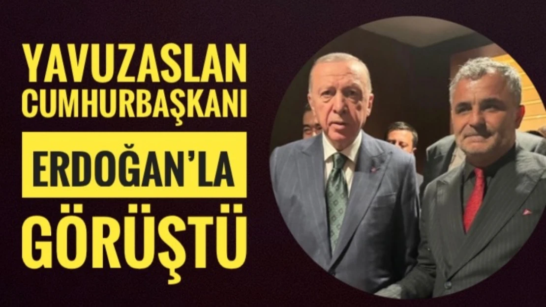 Yavuzaslan, Cumhurbaşkanı Erdoğan'la görüştü