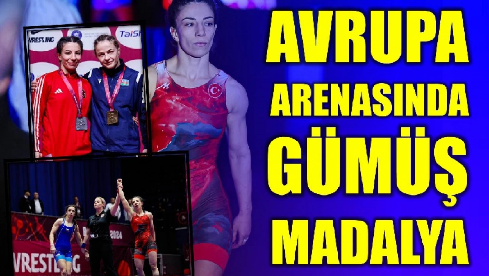 BARÜ'lü milli güreşçi Evin Demirhan Yavuz, Avrupa ikincisi oldu