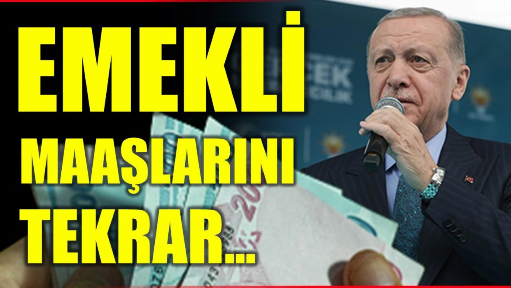 Cumhurbaşkanı Erdoğan'dan emekli maaşları hakkında açıklama