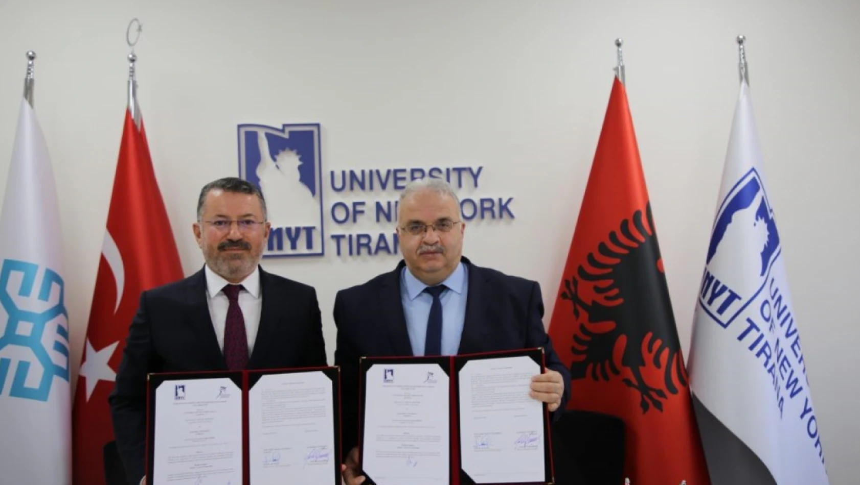 KBÜ ile Tiran New York Üniversitesi arasında iş birliği protokolleri imzalandı