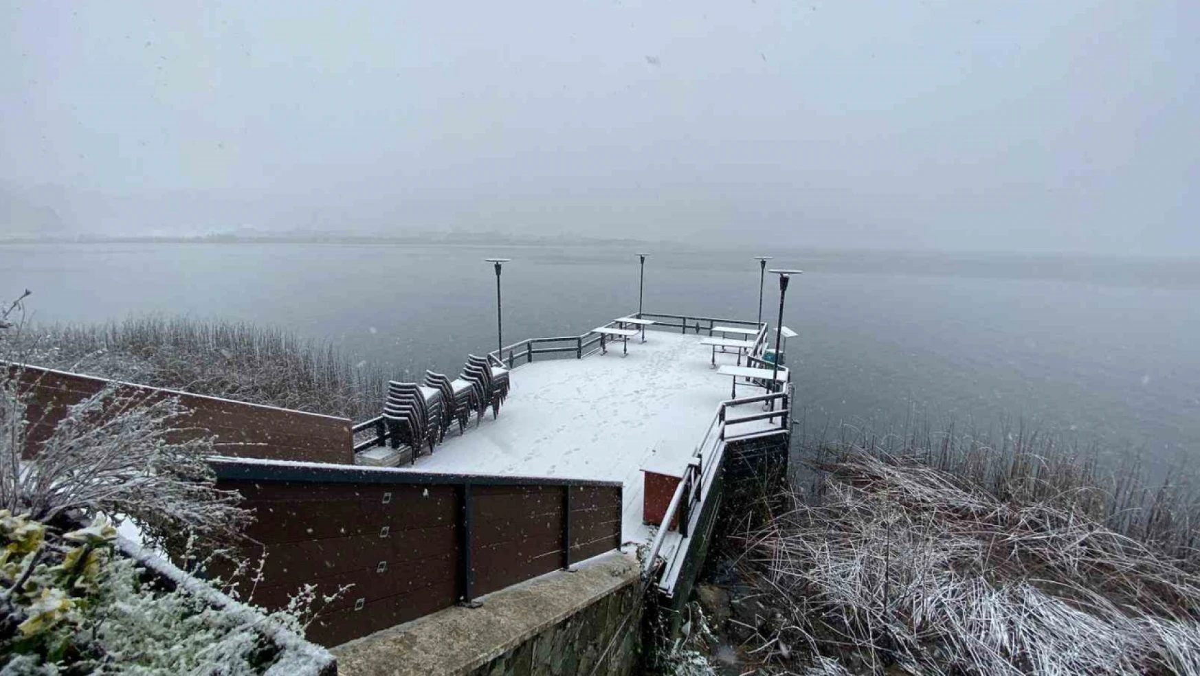 Abant Gölü Milli Parkı'nda kış güzelliği
