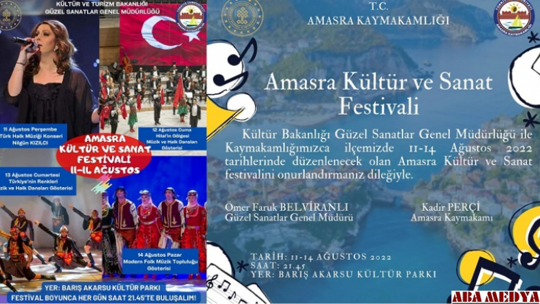 Amasra Festivaline davetlisiniz 