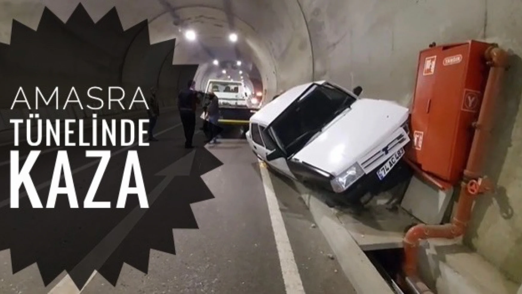 Amasra Tünelinde kaza