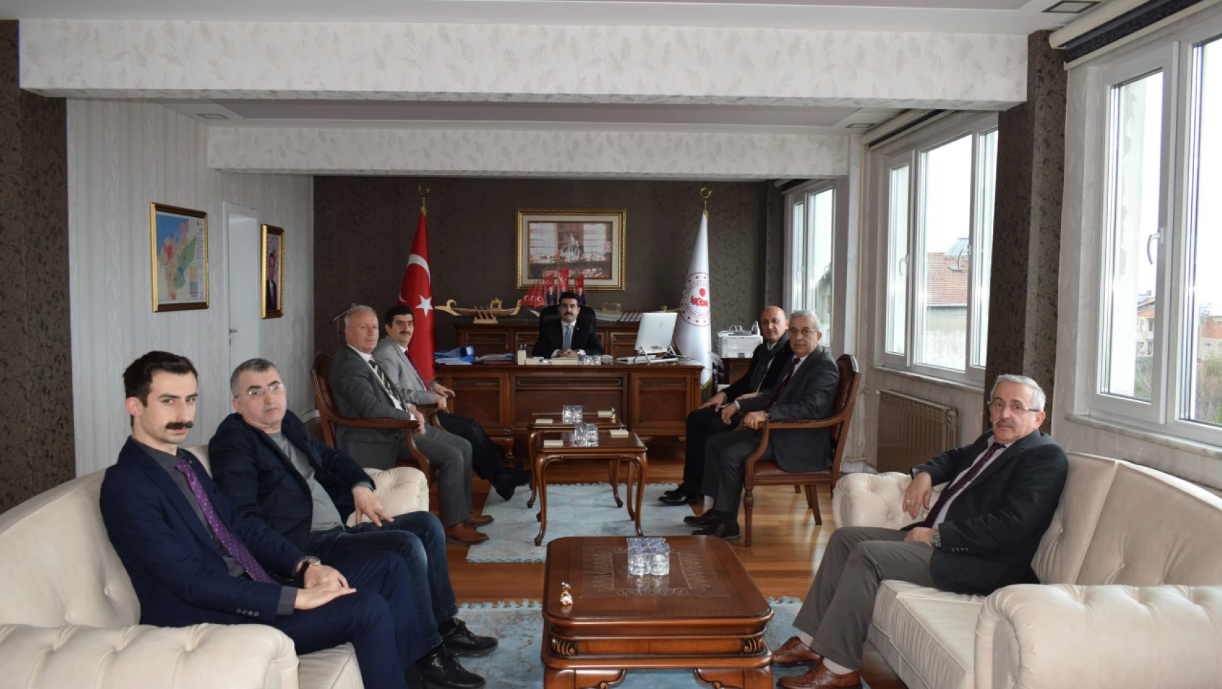 Başkan Balık'tan, Kaymakam Selim Eser'e ziyaret