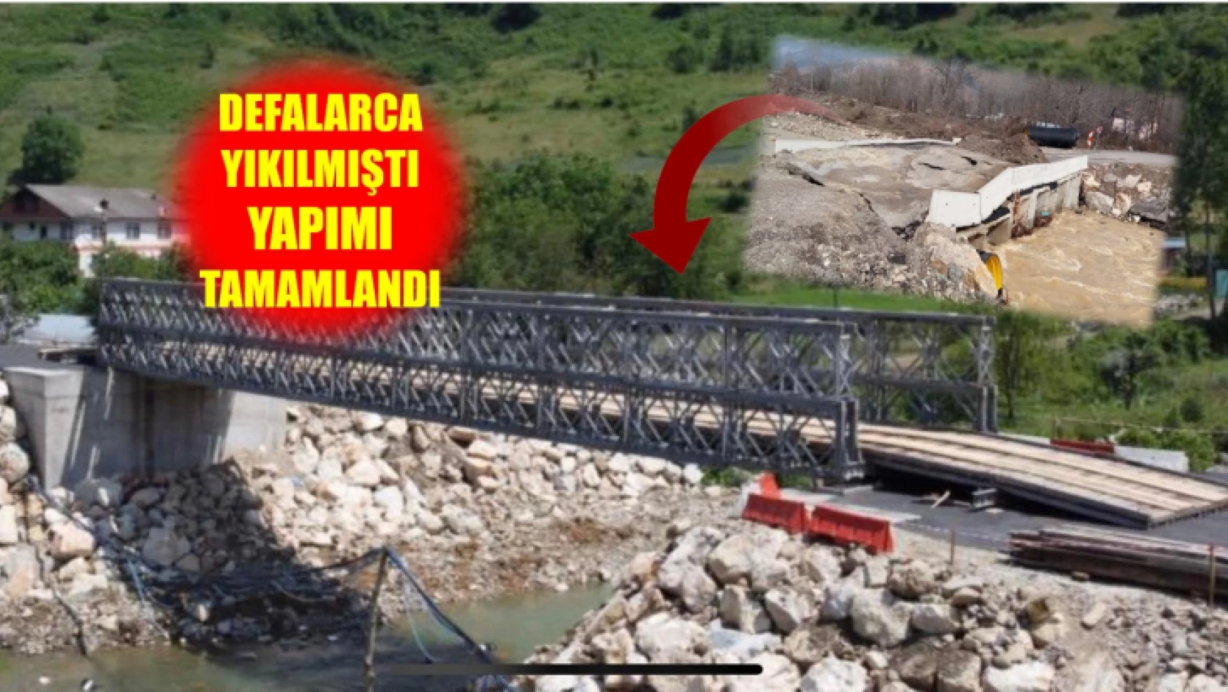 Boğazköy Köprüsü tamamlandı 