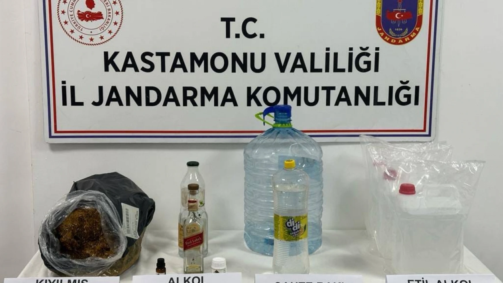 Kastamonu'da yılbaşı öncesinde sahte alkol operasyonu: 1 gözaltı