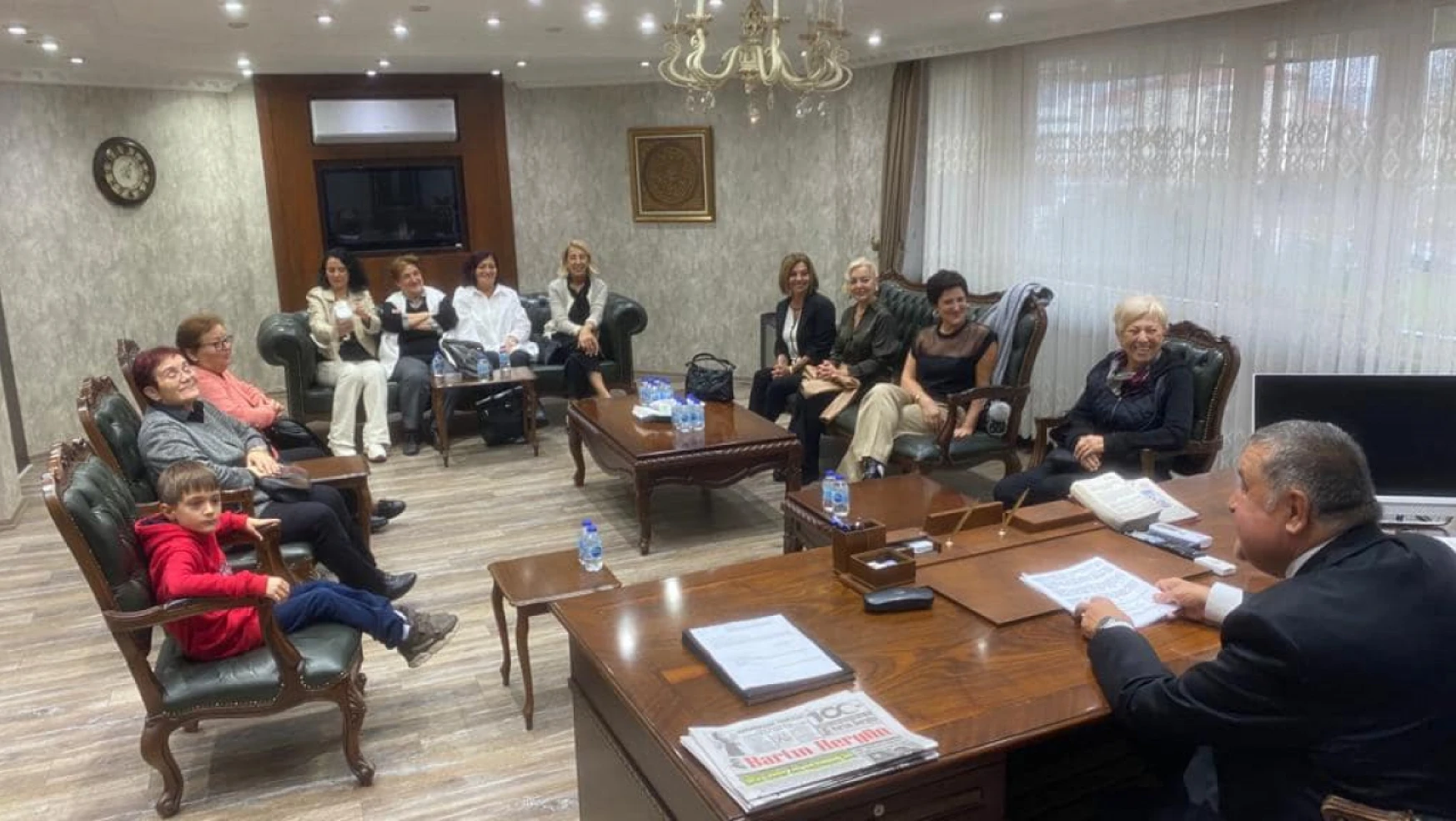 Kursiyerler Başkan Fırıncıoğlu'na ziyaret