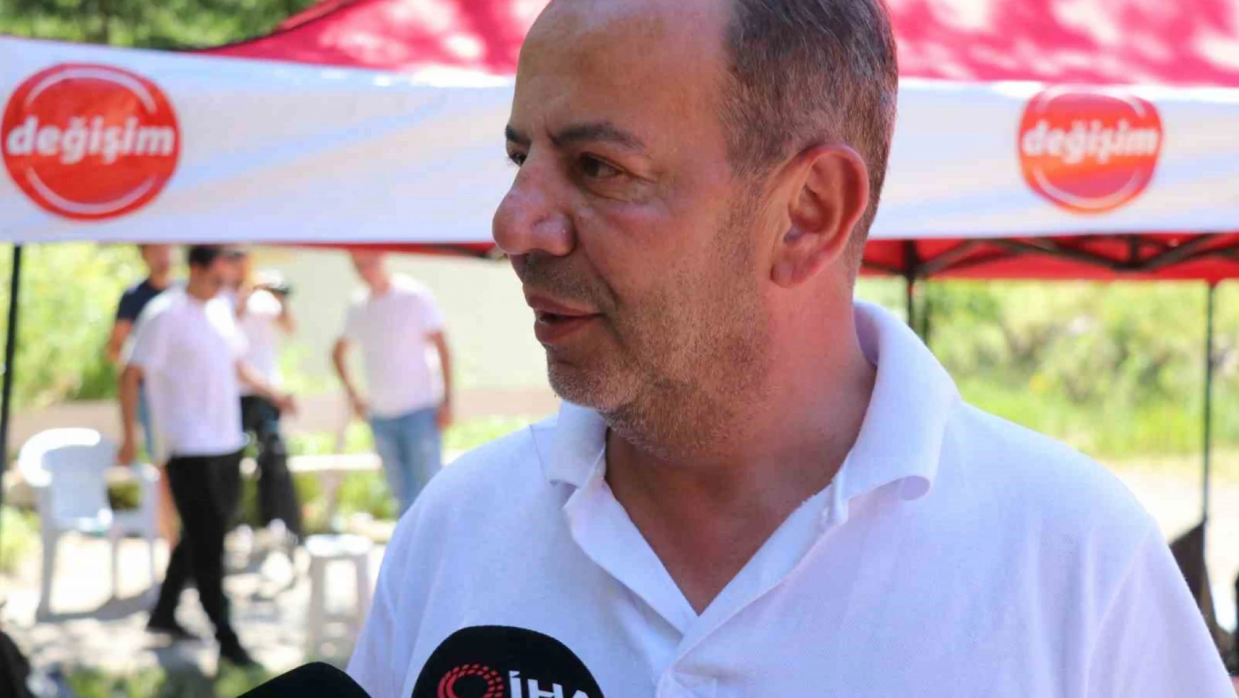Tanju Özcan CHP'de değişim için başlattığı yürüyüşte Ankara il sınırına ulaştı