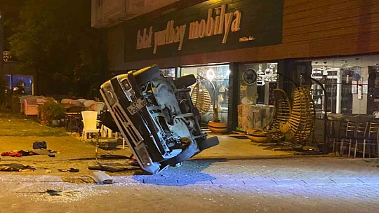 Alkollü sürücü karşı şeride geçerek takla attı: 2 yaralı