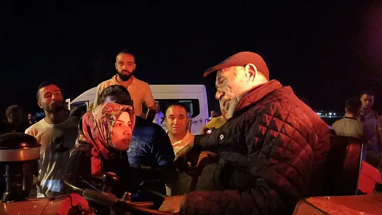 Alkollü traktör sürücüsü ters yönde kaza yaptı