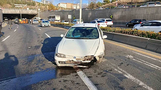 Ankara'da 14 aracın karıştığı zincirleme kazada 7 kişi yaralandı