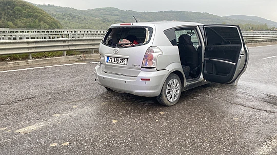 Bartınlı sürücü Gökçebey'de kaza yaptı