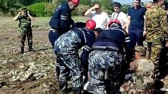 Azerbaycan'da sel: 2 ölü