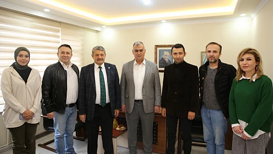 Başkan Akın'dan ABA Medya'ya ziyaret
