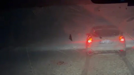 Dolu hayatı felç etti: Çatı çöktü, ağaçlar devrildi