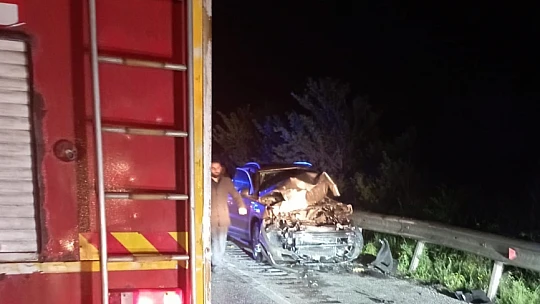 Çorum'da büyükbaş hayvan kazaya neden oldu: 4 yaralı