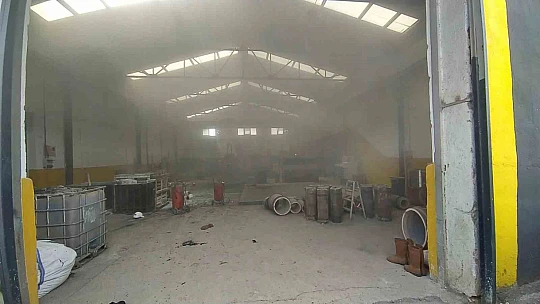 Bronz fabrikasında patlama