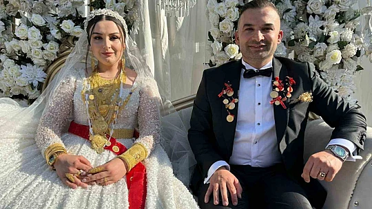 Geline 2 kilo altın takıldı