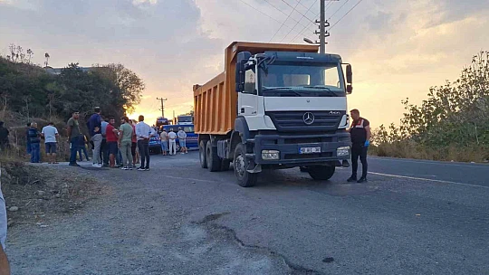 Hafriyat kamyonu can aldı