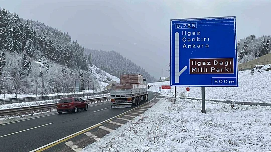 Ilgaz Dağı'nda yoğun kar yağışı: Beyaz örtü ile kaplandı