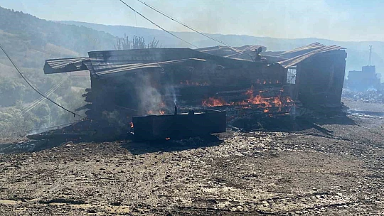 Kastamonu'da 10 ev, 3 ahır yandı