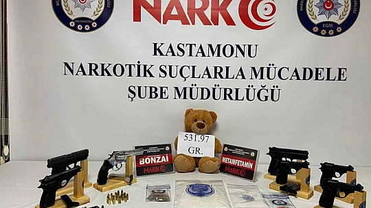 Oyuncak ayıdan yarım kilo uyuşturucu çıktı