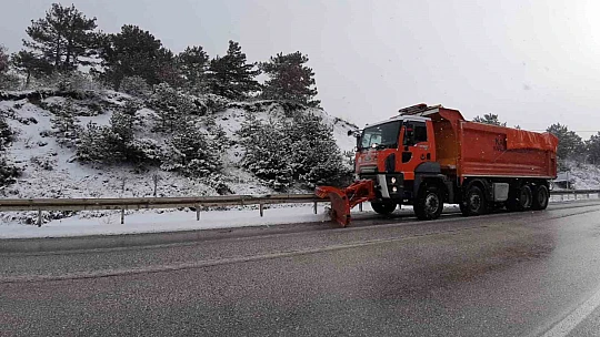 Mudurnu beyaza büründü