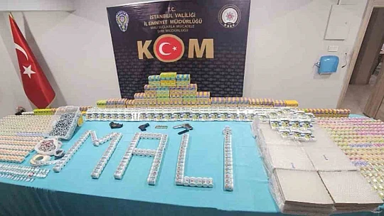Pendik'te 5 farklı adreste 5 milyonluk sahtecilik operasyonu