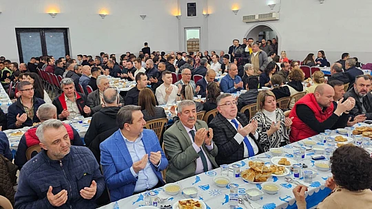 Belediye personeli iftar yemeğinde bir araya geldi
