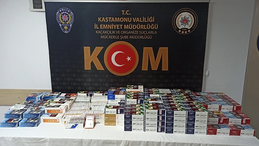 Tosya'da kaçak tütün operasyonu